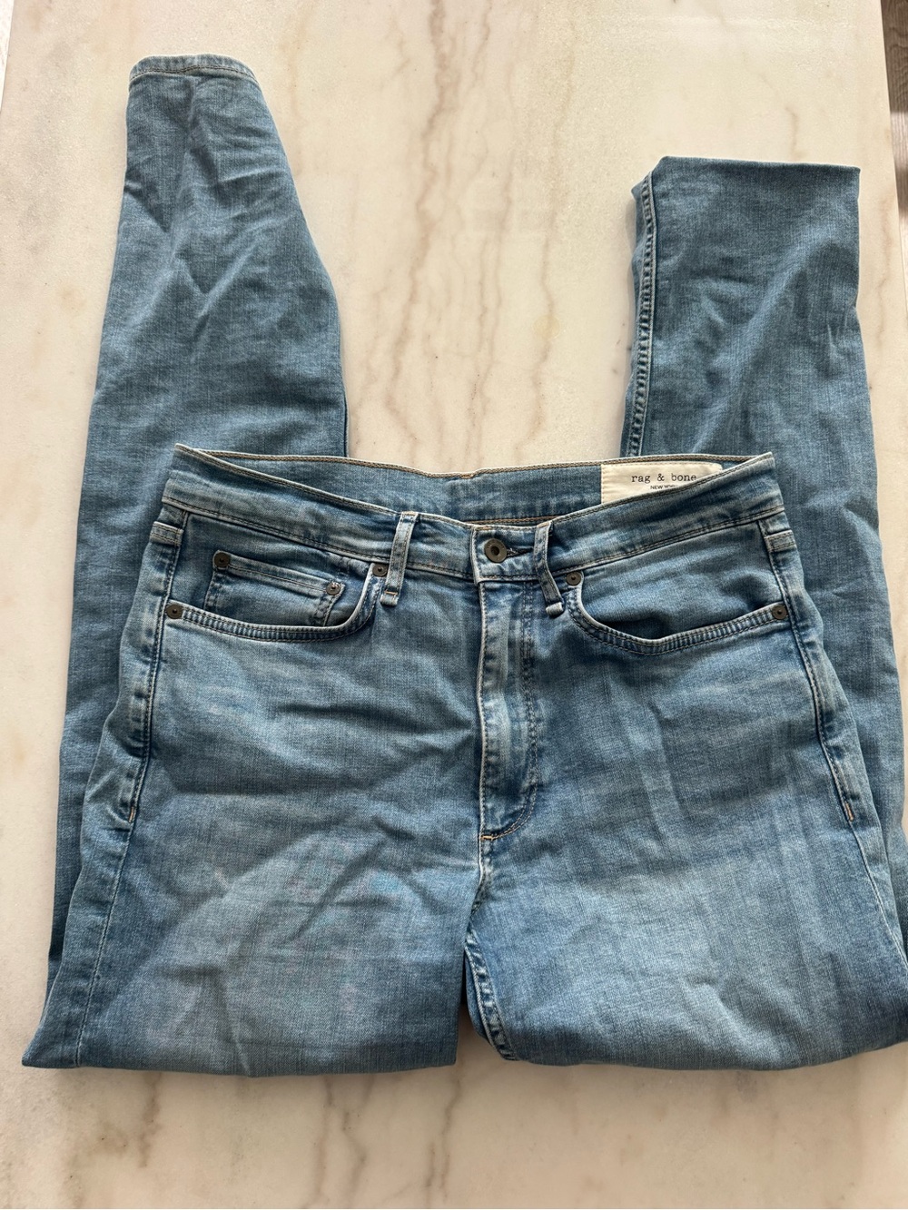 rag & bone Light Wash Denim Jeans - Blue - Picture 2 of 3